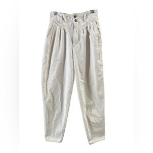 Vintage 80s Cherokee white high waisted straight leg jean pants